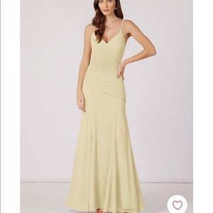 Champagne bridesmaid dress